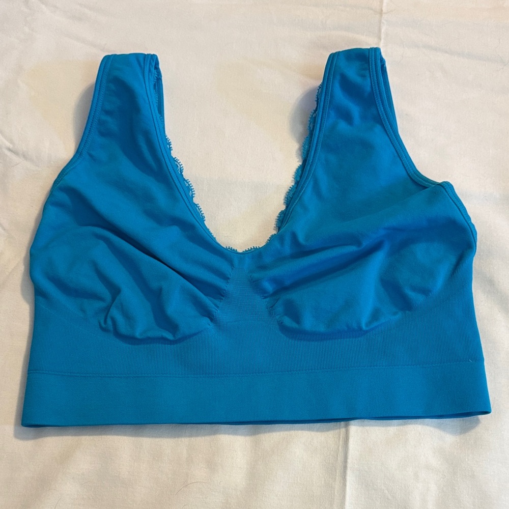 Rhonda Shear Vibrant Blue Bralette
